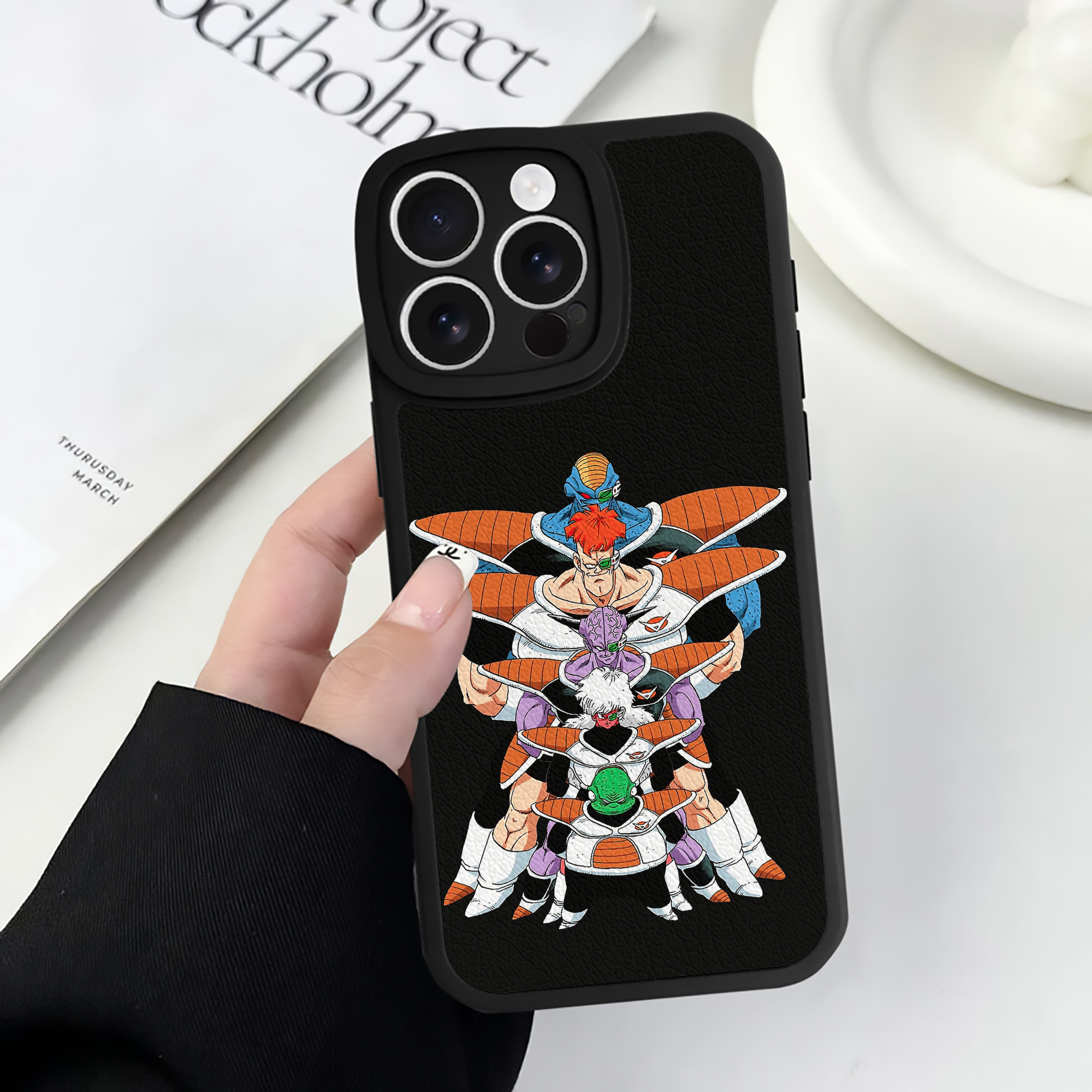 （画像用） ドラゴンボール DRAGON BALL 【iPhone 16シリーズ対応】シリコンスマホケース（レザー調） 材質：シリコン
